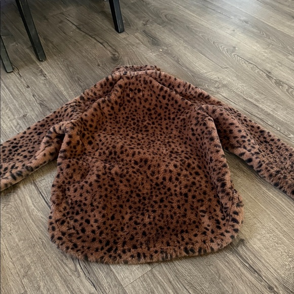Abercrombie & Fitch Brown Animal Print Jacket - Picture 4 of 5